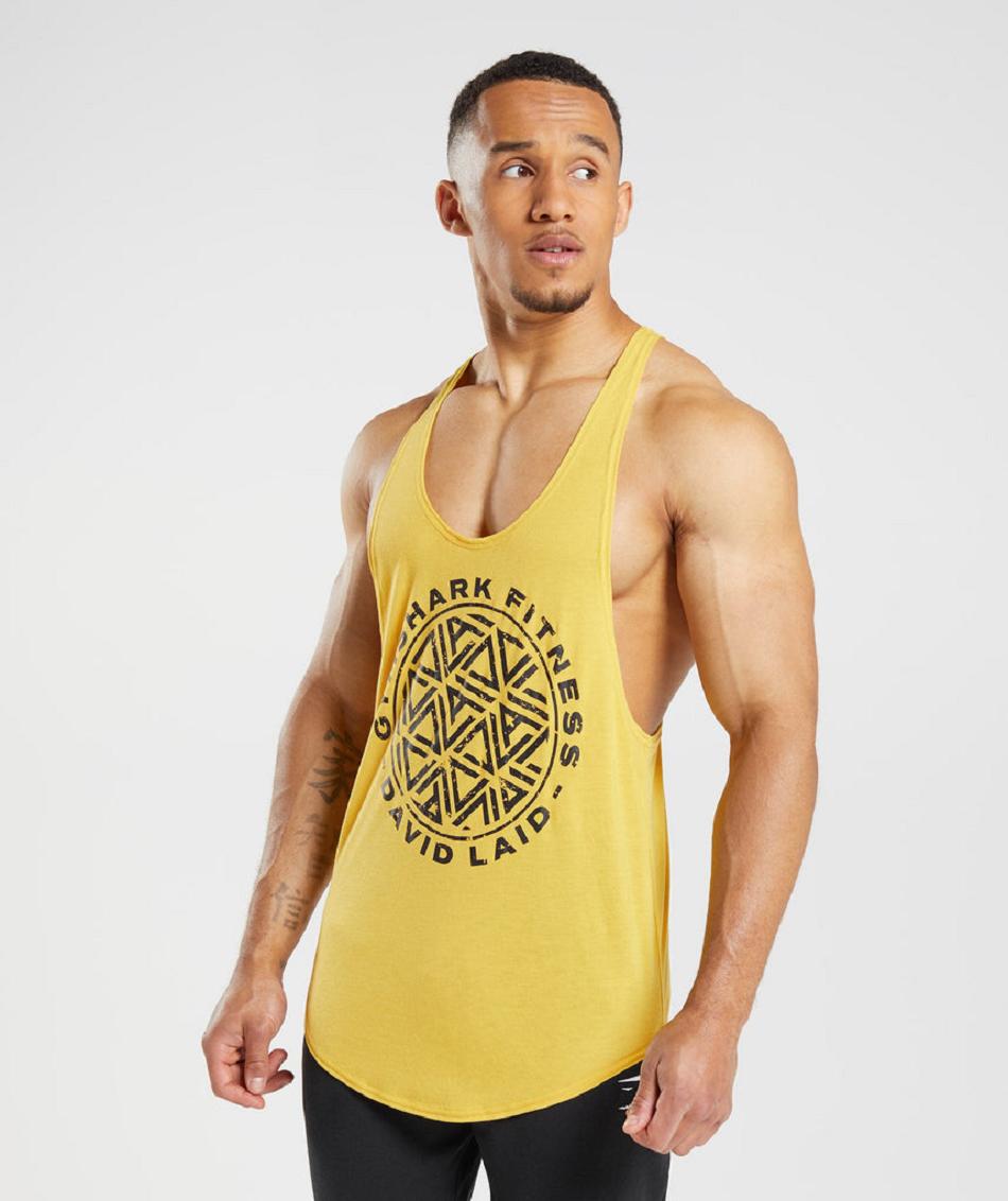 Stringers Gymshark Gs X David Laid ανδρικα κίτρινα | GR_EG2637