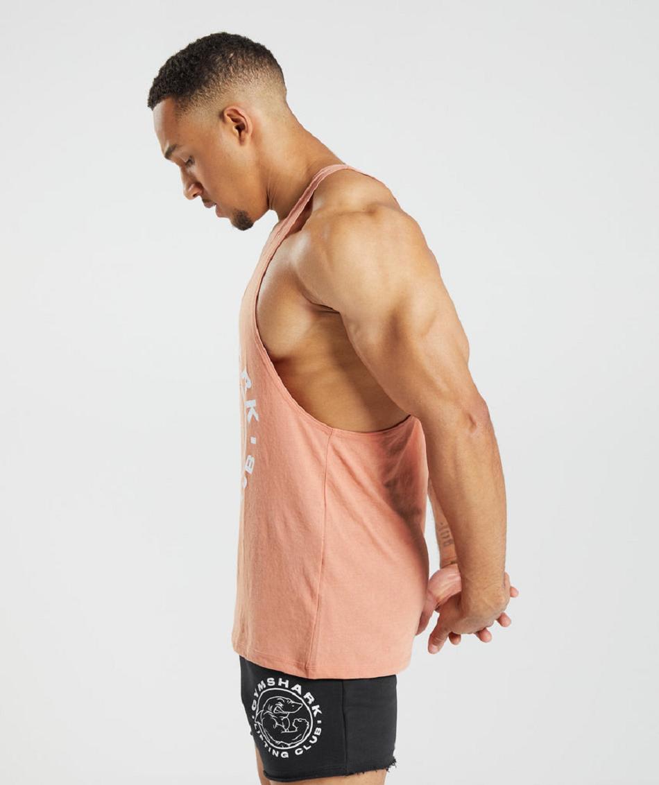 Stringers Gymshark Legacy ανδρικα ροζ | GR_EP6017