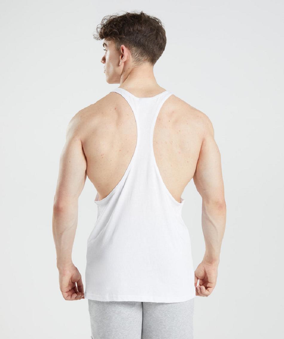 Stringers Gymshark Legacy ανδρικα ασπρα | GR_QZ8472