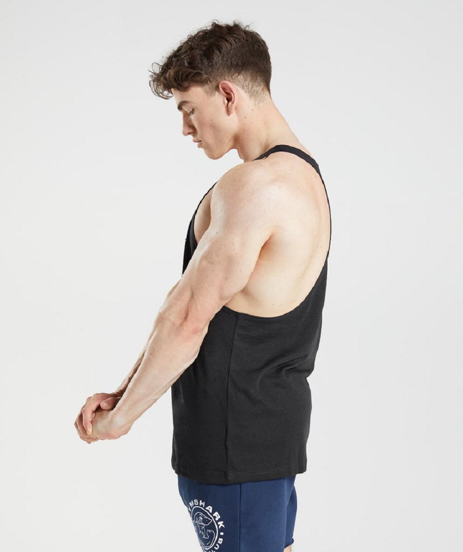 Stringers Gymshark Legacy ανδρικα μαυρα | GR_TH6088