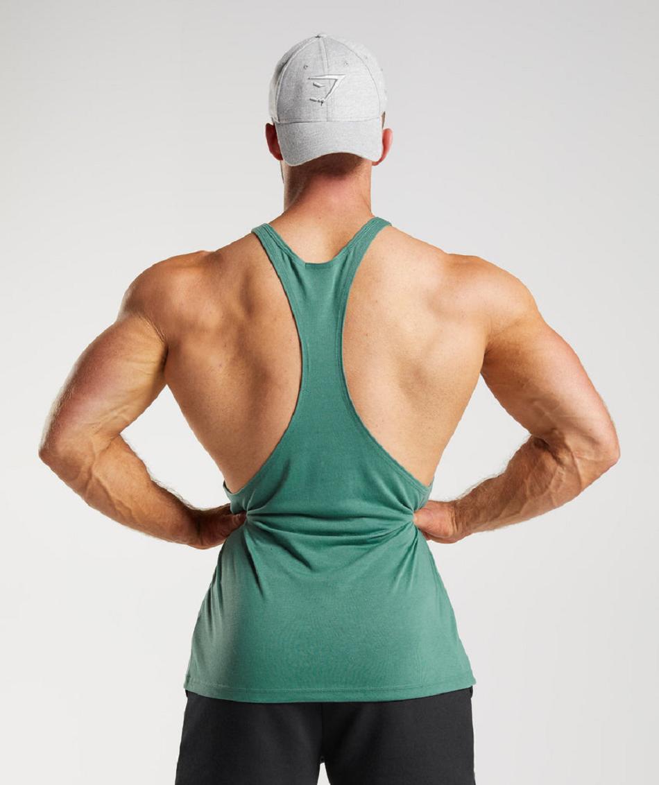 Stringers Gymshark Legacy ανδρικα πρασινο | GR_YQ5712