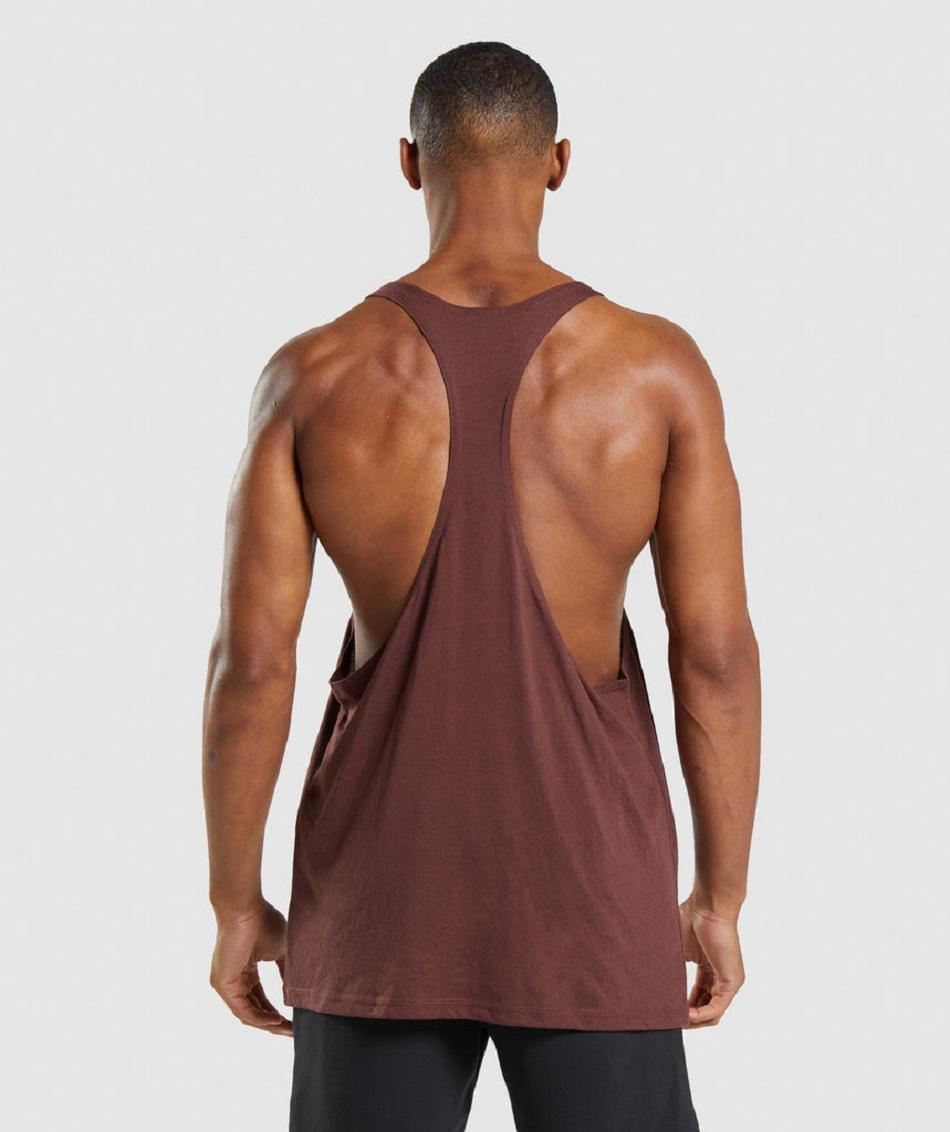 Stringers Gymshark Legacy ανδρικα ροζ καφε | GR_XC2571