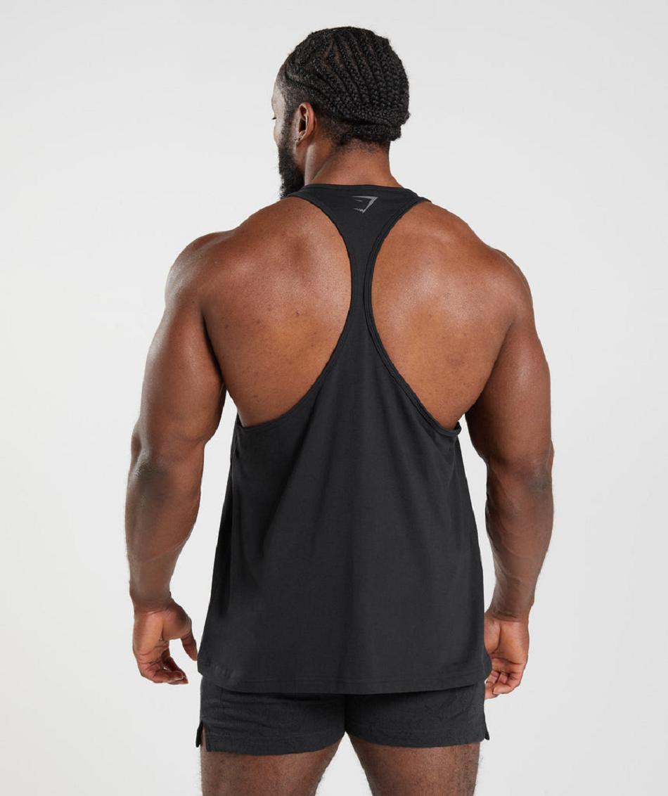 Stringers Gymshark Power ανδρικα μαυρα | GR_TC7681