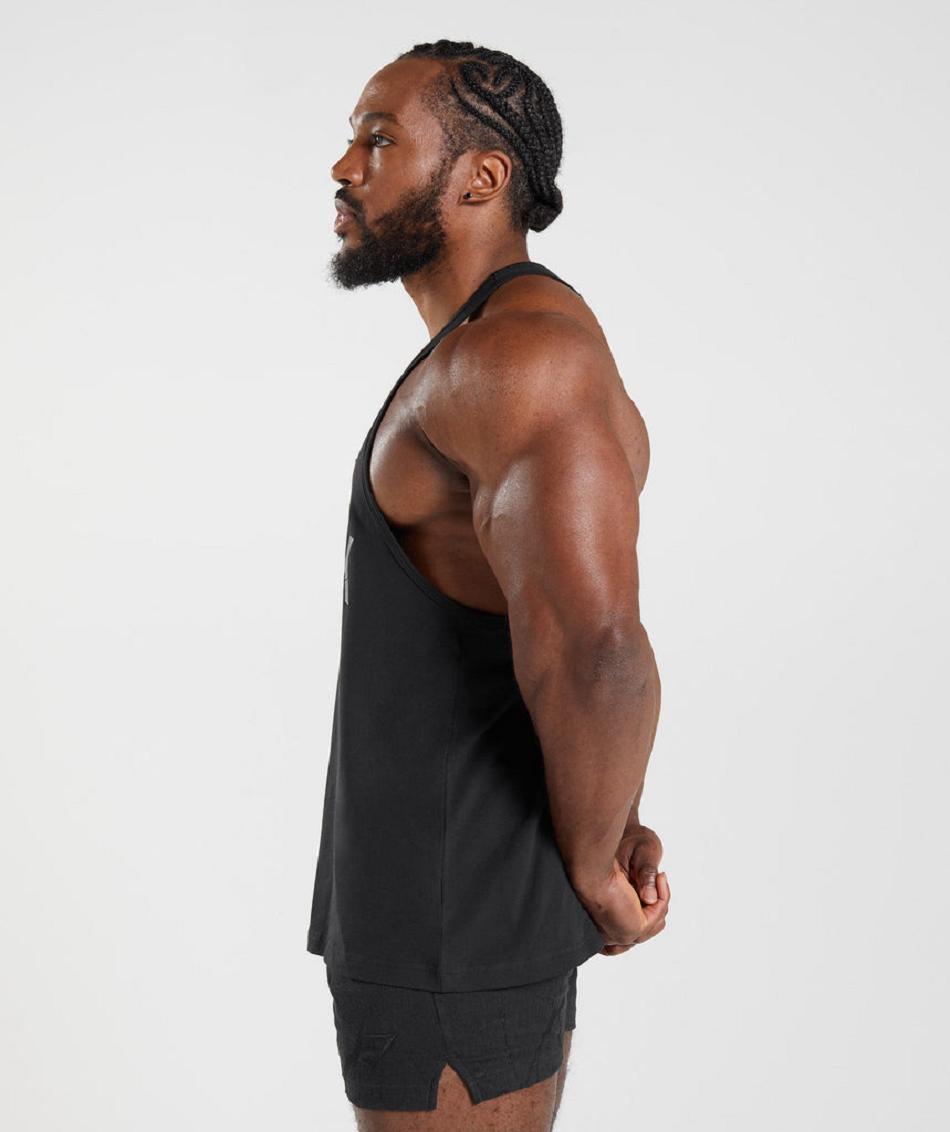 Stringers Gymshark Power ανδρικα μαυρα | GR_TC7681