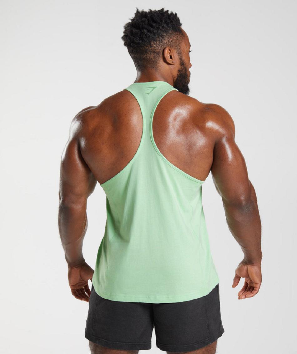Stringers Gymshark Power ανδρικα πρασινο | GR_TH2260