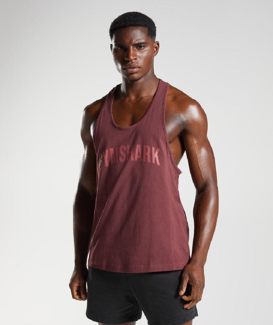 Stringers Gymshark Power ανδρικα ροζ καφε | GR_SU8082