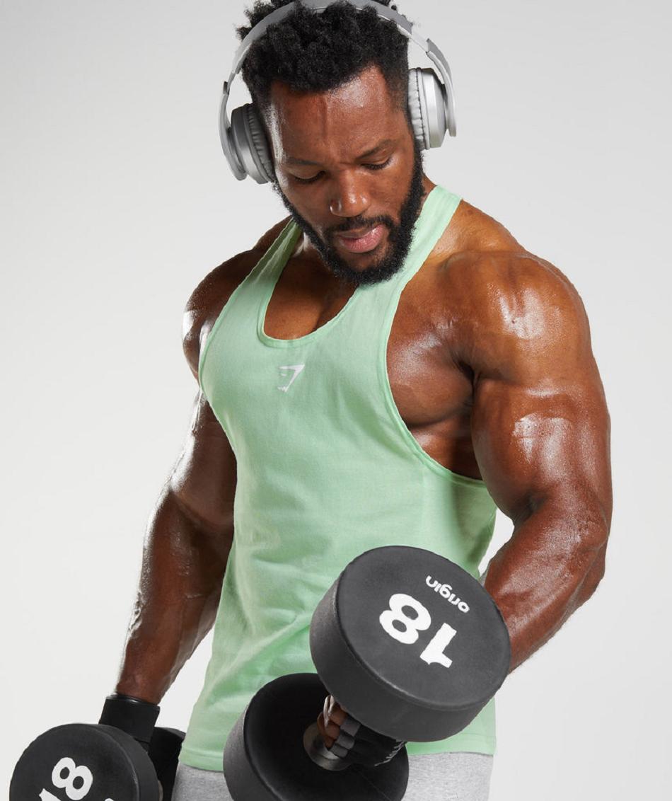 Stringers Gymshark React ανδρικα πρασινο | GR_TA3110
