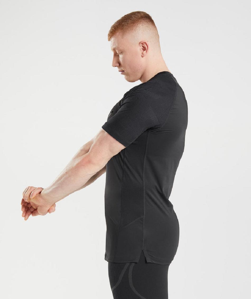 T Shirts Gymshark 315 ανδρικα μαυρα | GR_QX1445