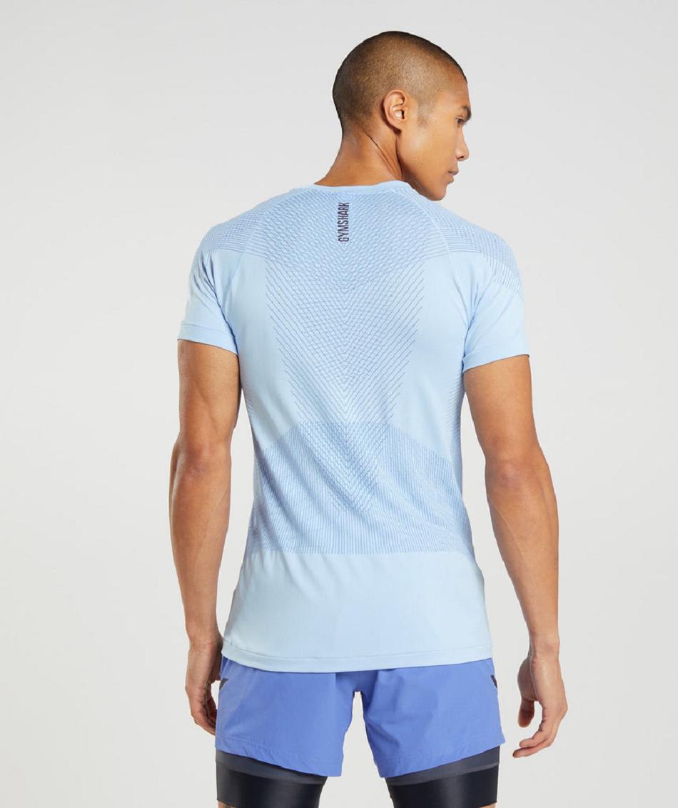 T Shirts Gymshark Apex Seamless ανδρικα Μπεζ μπλε | GR_TA9914