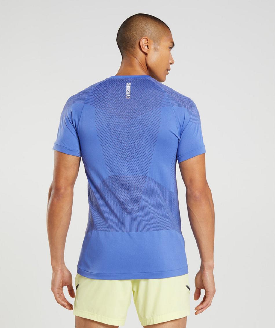 T Shirts Gymshark Apex Seamless ανδρικα μπλε μαυρα γκρι | GR_VV1139