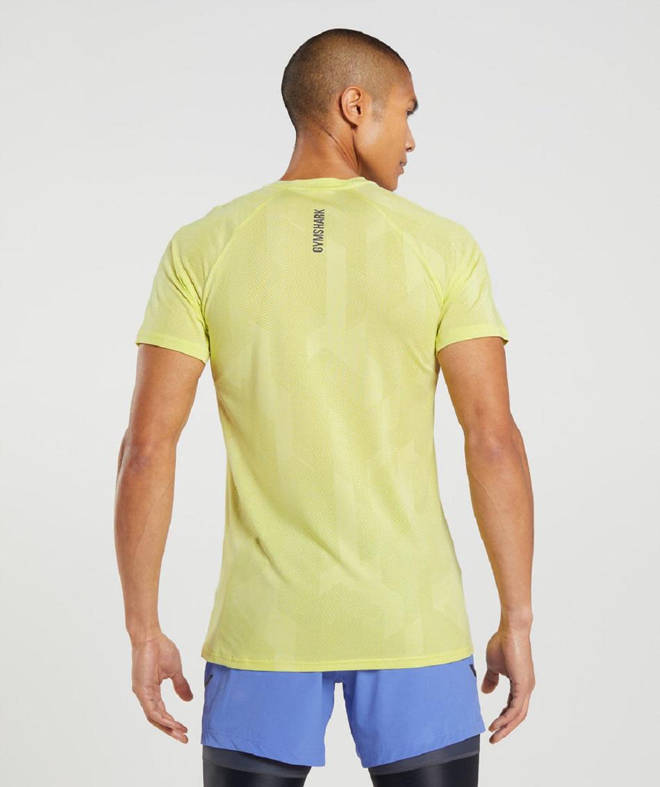 T Shirts Gymshark Apex ανδρικα πρασινο ασπρα | GR_AZ4476