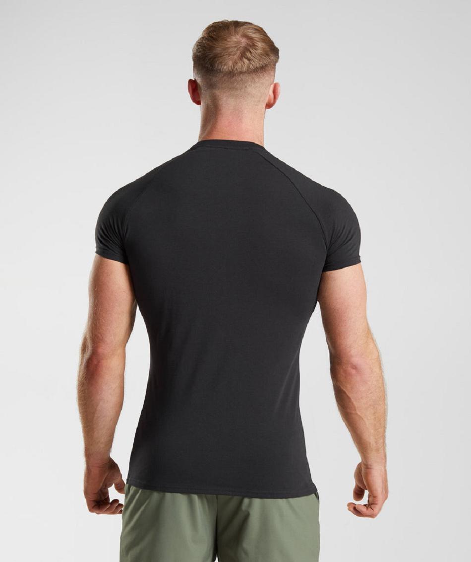 T Shirts Gymshark Apollo ανδρικα μαυρα | GR_BH1226