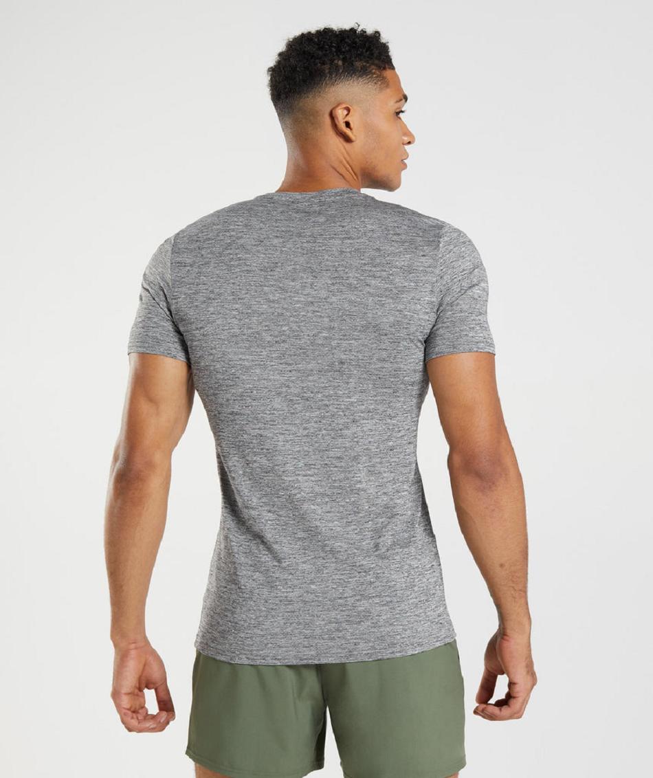 T Shirts Gymshark Arrival Marl ανδρικα γκρι ανοιχτο γκρι | GR_CR2786