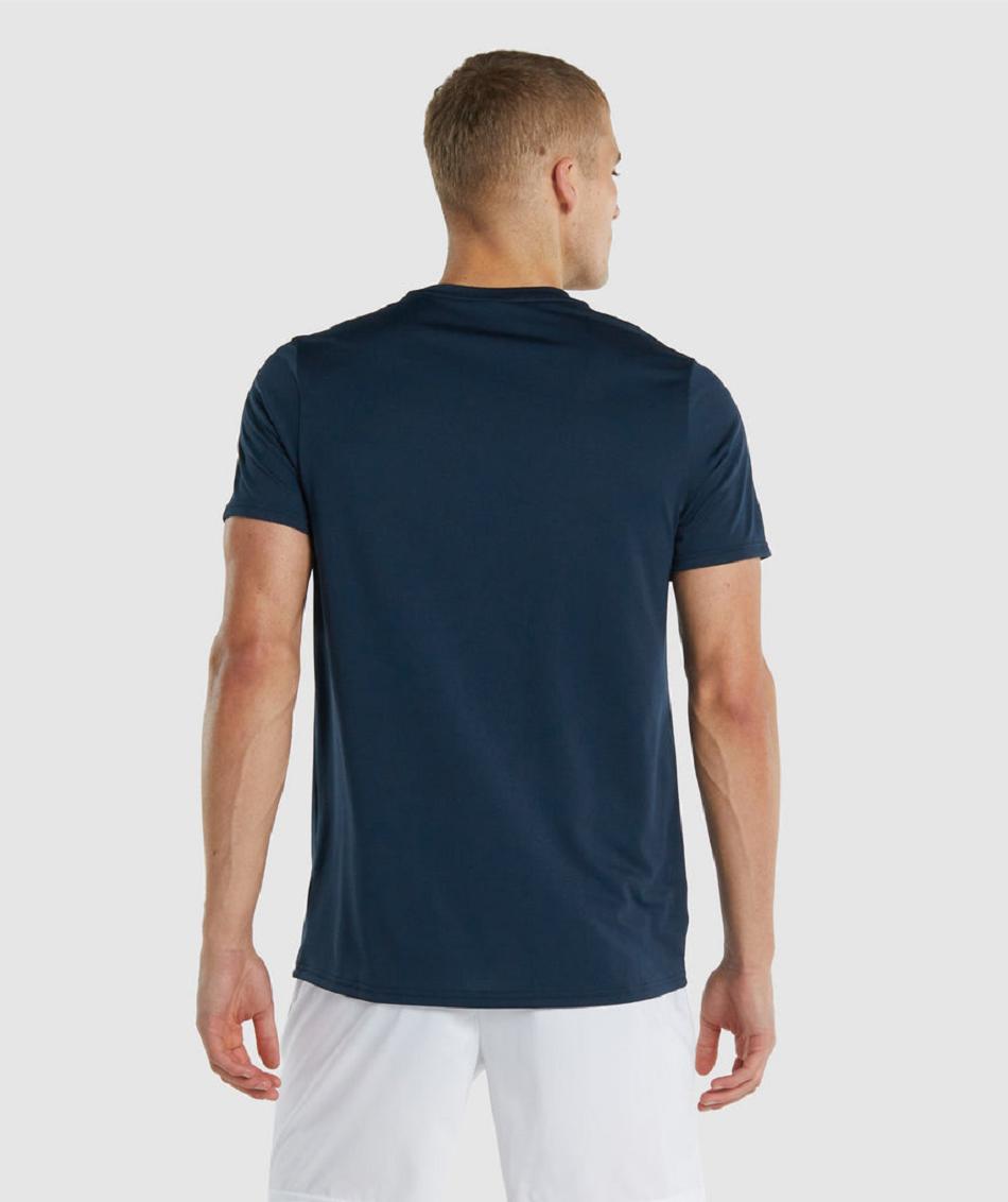 T Shirts Gymshark Arrival Regular Fit ανδρικα σκουρο μπλε | GR_SG8552