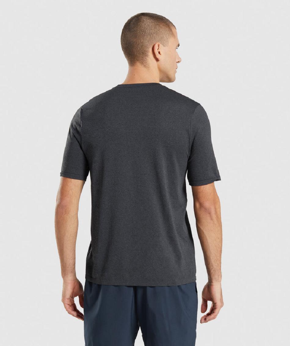 T Shirts Gymshark Arrival Seamless ανδρικα μαυρα | GR_MI4839