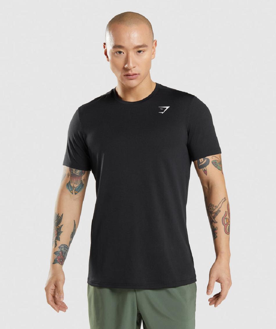 T Shirts Gymshark Arrival ανδρικα μαυρα | GR_BO3262
