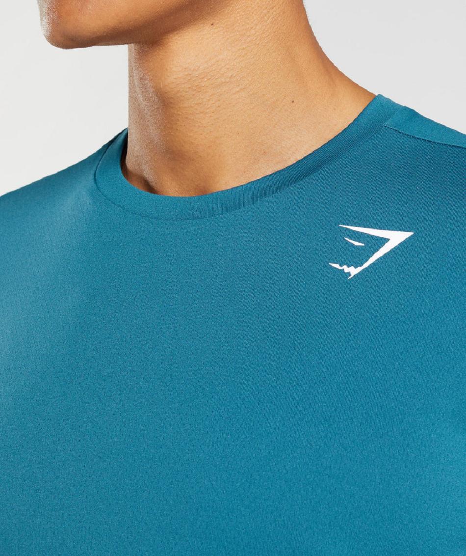 T Shirts Gymshark Arrival ανδρικα μπλε | GR_EG9992