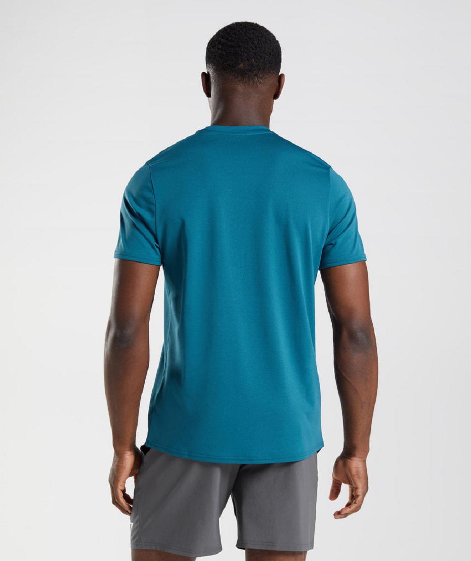 T Shirts Gymshark Arrival ανδρικα μπλε | GR_K7117