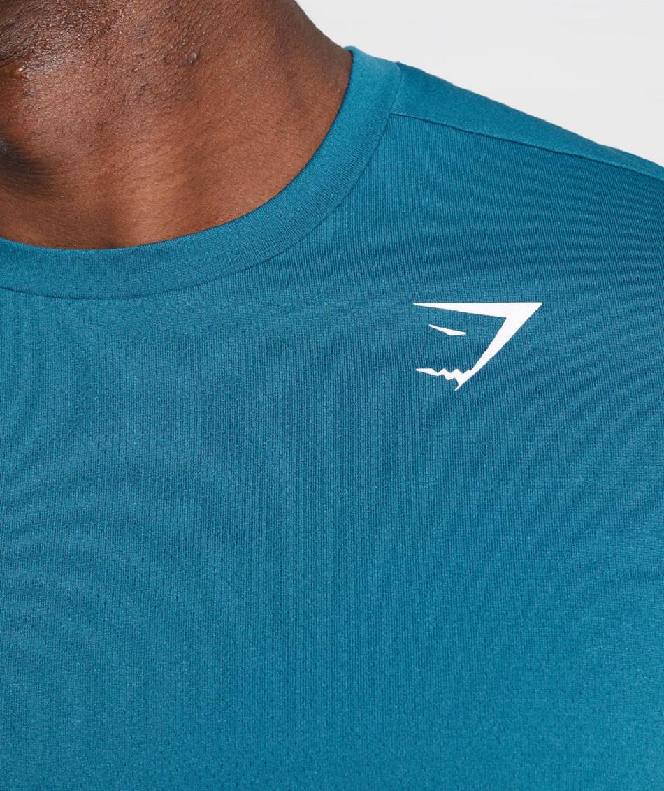 T Shirts Gymshark Arrival ανδρικα μπλε | GR_K7117