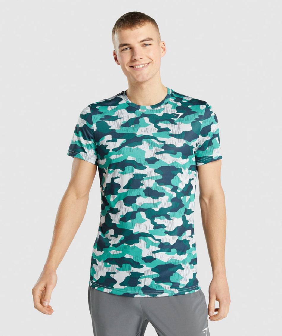 T Shirts Gymshark Arrival ανδρικα τυρκουάζ | GR_N6235