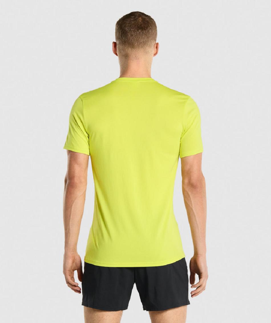 T Shirts Gymshark Arrival ανδρικα κίτρινα | GR_QZ8247
