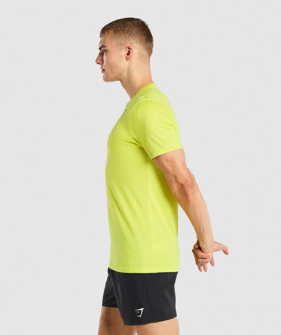 T Shirts Gymshark Arrival ανδρικα κίτρινα | GR_QZ8247