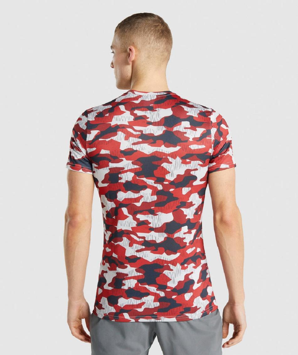 T Shirts Gymshark Arrival ανδρικα κοκκινα | GR_TA7316