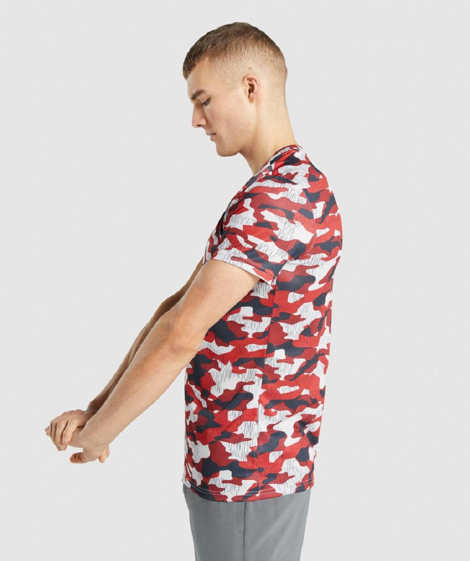 T Shirts Gymshark Arrival ανδρικα κοκκινα | GR_TA7316