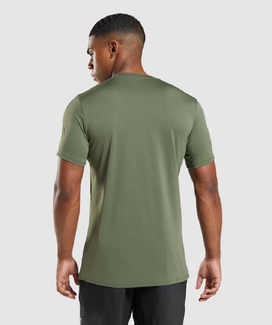 T Shirts Gymshark Arrival ανδρικα Ελιά | GR_YJ6363