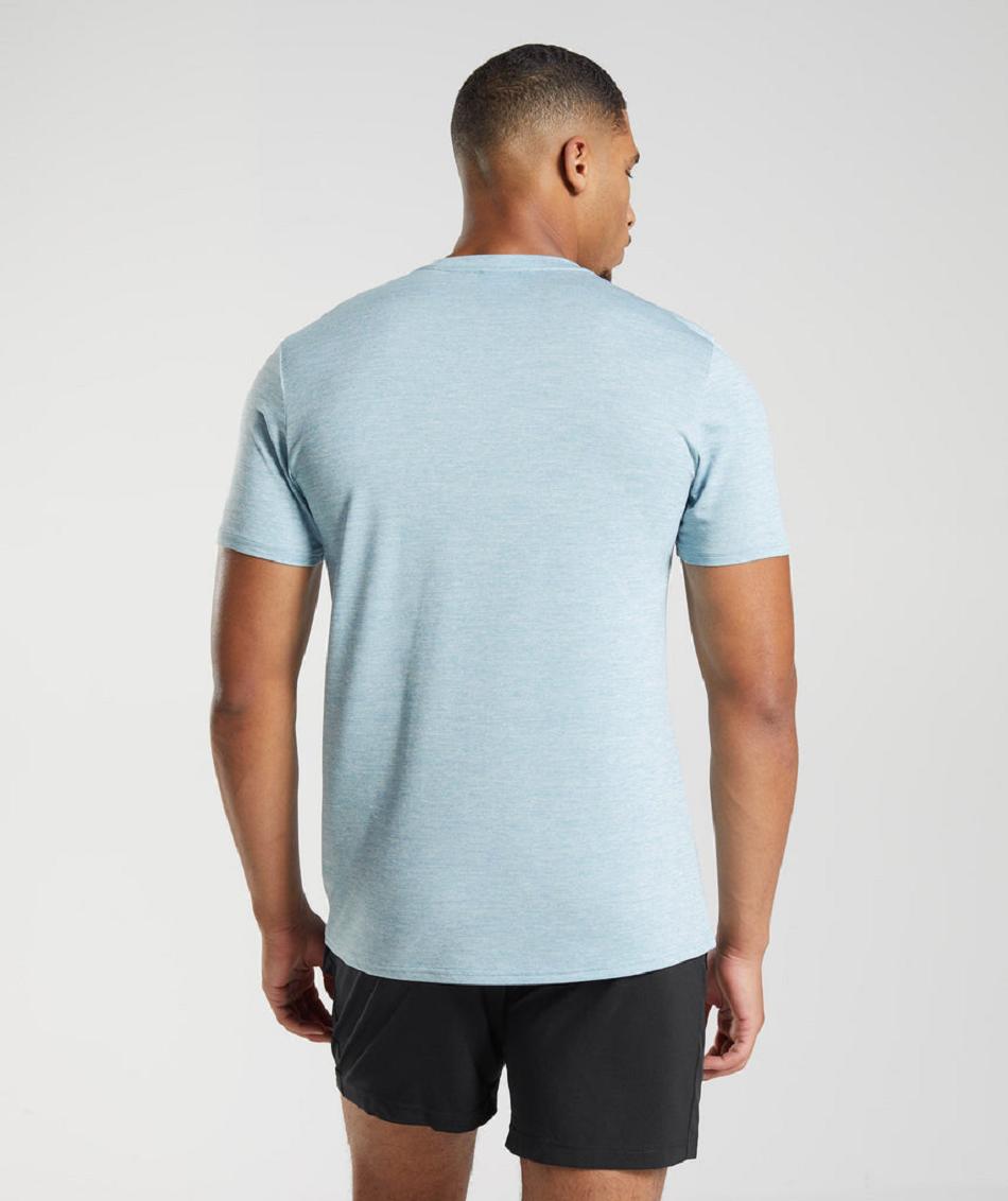 T Shirts Gymshark Arrival ανδρικα μπλε μπλε | GR_S3418