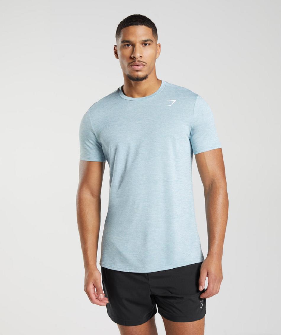 T Shirts Gymshark Arrival ανδρικα μπλε μπλε | GR_S3418