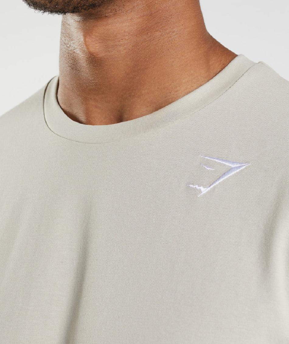 T Shirts Gymshark Crest ανδρικα γκρι | GR_MI9100
