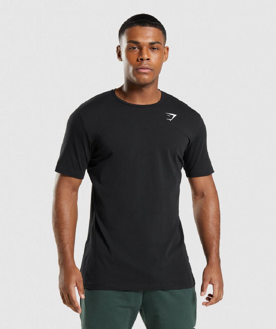 T Shirts Gymshark Critical ανδρικα μαυρα | GR_TG6726