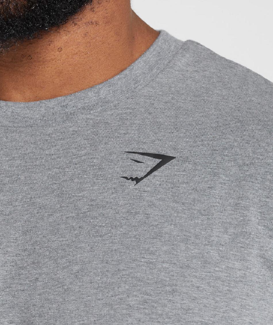 T Shirts Gymshark Essential Oversized ανδρικα γκρι | GR_ZI1194