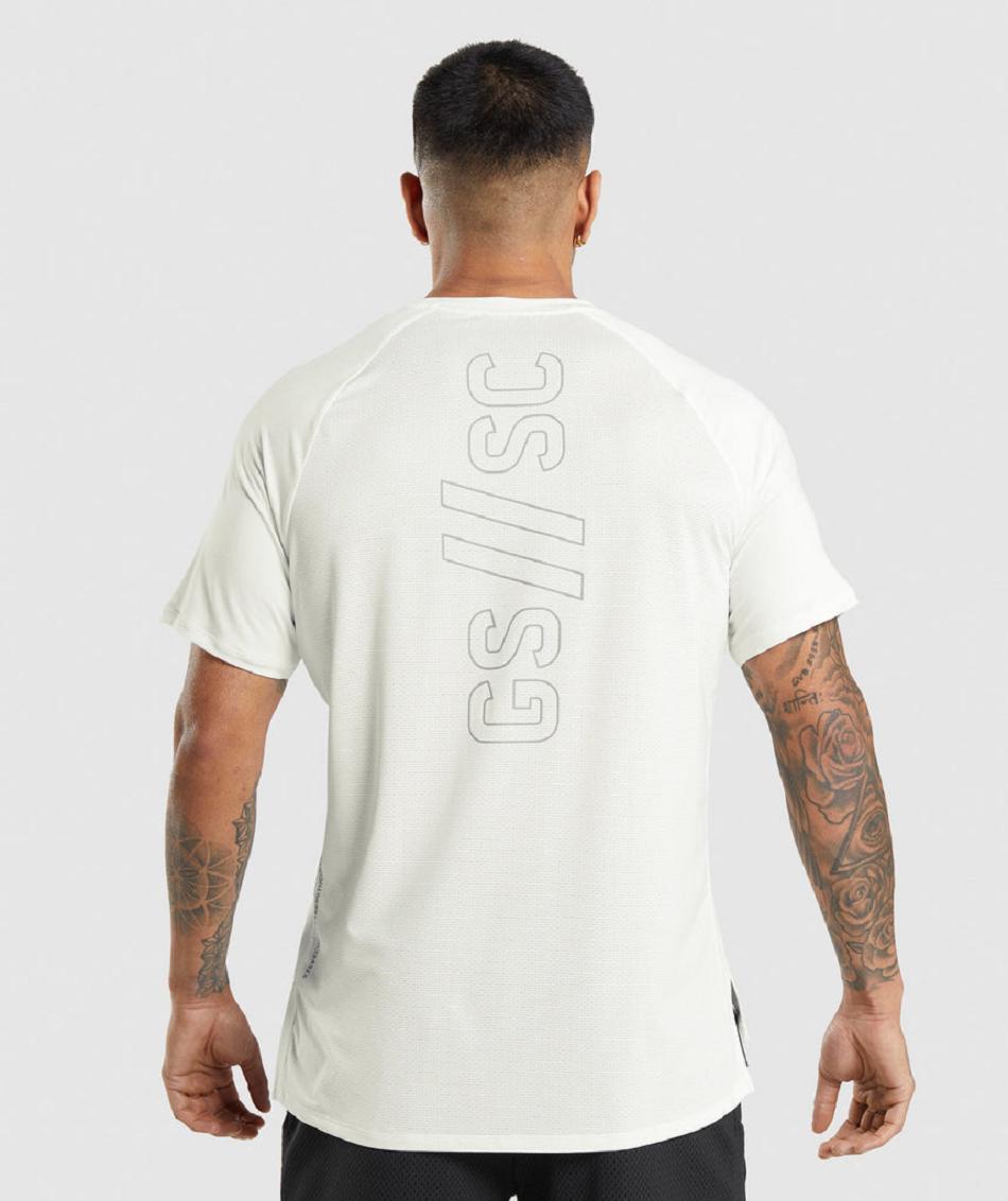 T Shirts Gymshark Gymshark//Steve Cook ανδρικα ασπρα | GR_QX1506