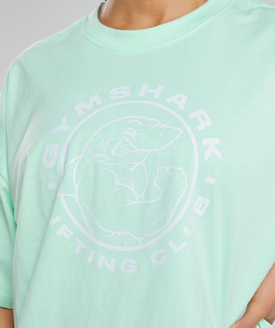 T Shirts Gymshark Legacy Oversized γυναικεια μπλε | GR_YJ8318