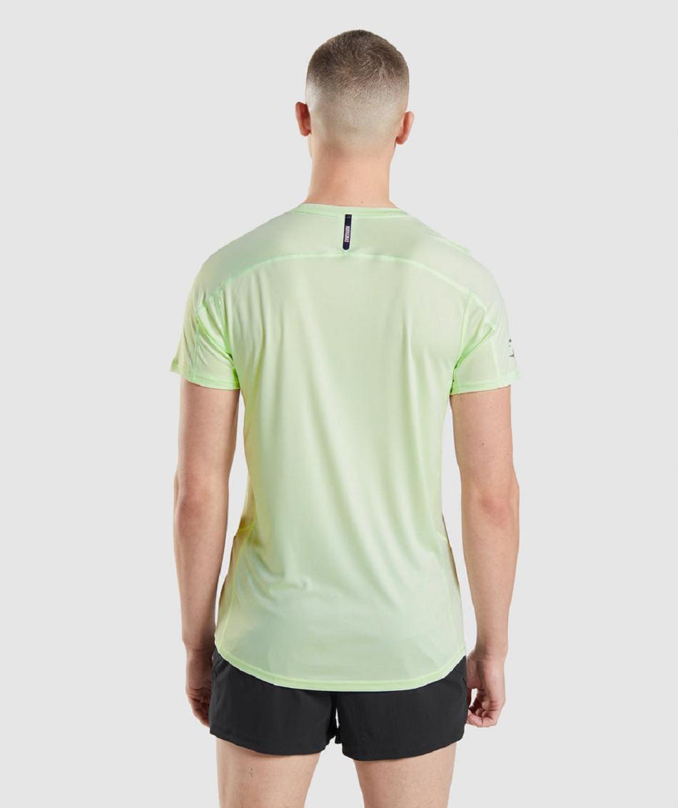 T Shirts Gymshark Speed Evolve ανδρικα πρασινο | GR_K1385
