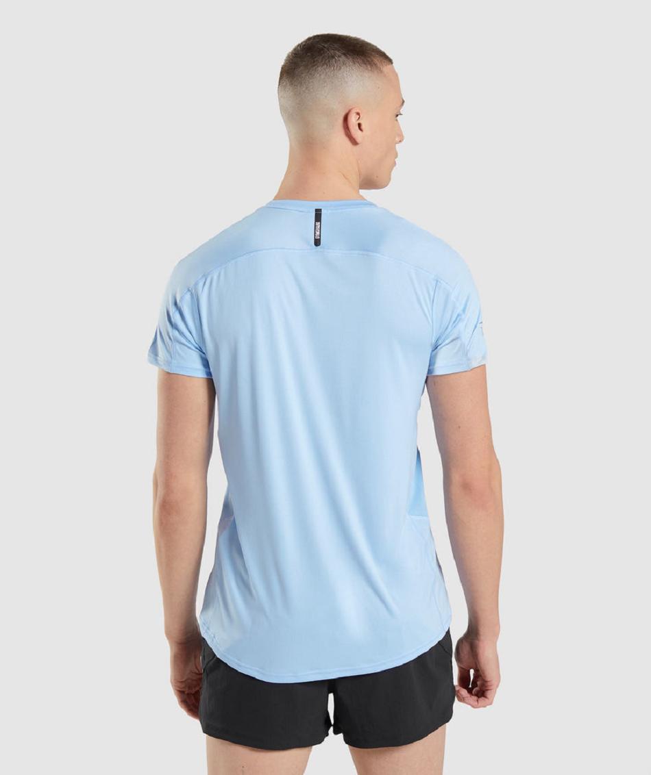 T Shirts Gymshark Speed Evolve ανδρικα μπλε | GR_YQ5085
