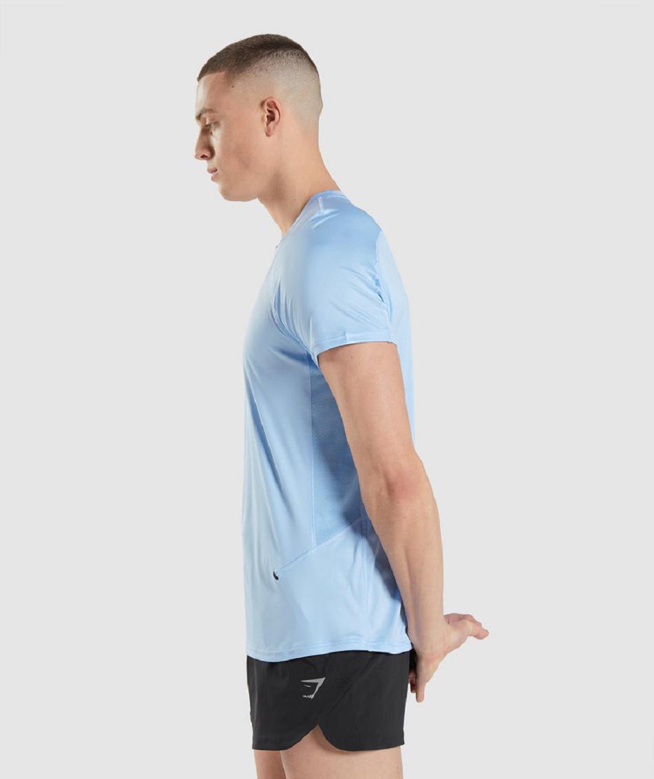 T Shirts Gymshark Speed Evolve ανδρικα μπλε | GR_YQ5085