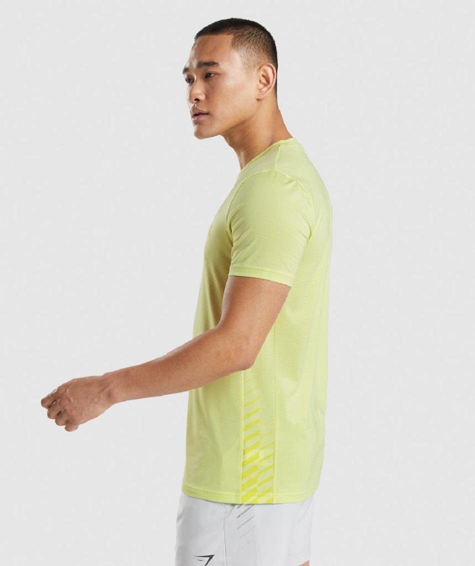 T Shirts Gymshark Sport Stripe ανδρικα πρασινο | GR_EE1439
