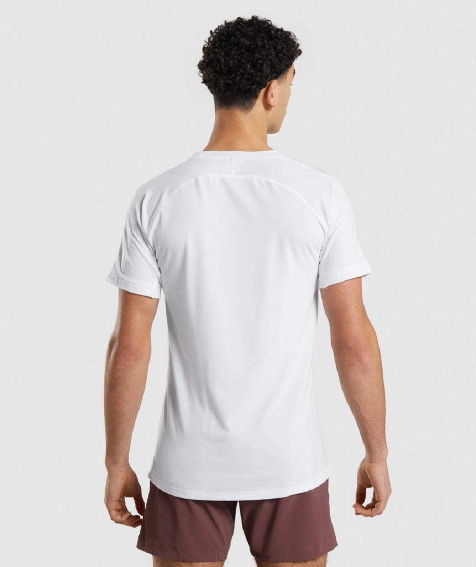 T Shirts Gymshark Studio Amplify ανδρικα ασπρα | GR_BO3015