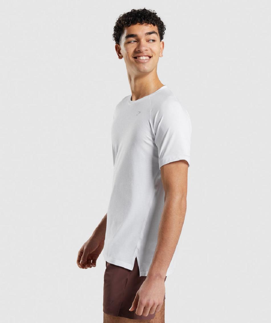 T Shirts Gymshark Studio Amplify ανδρικα ασπρα | GR_BO3015