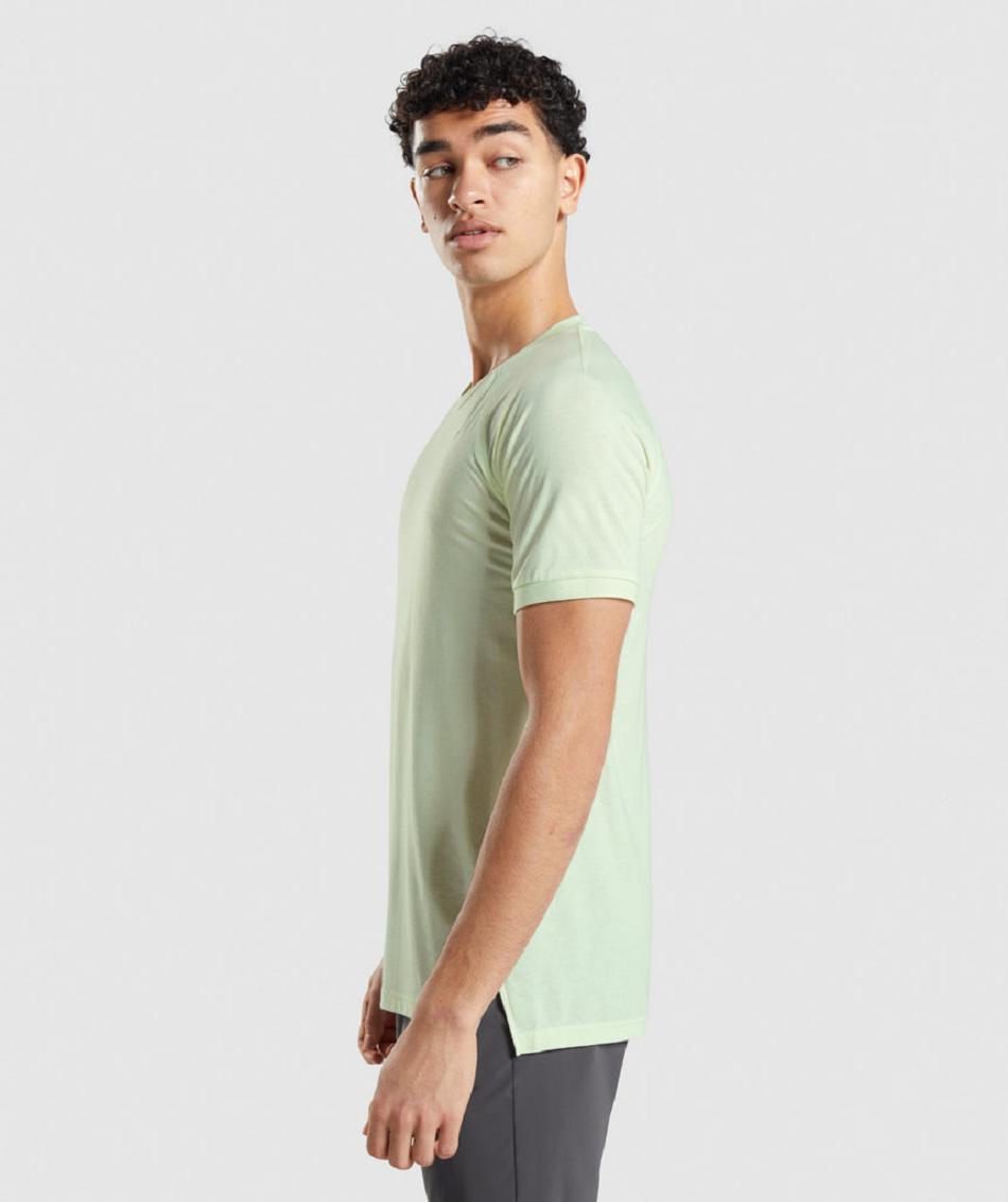 T Shirts Gymshark Studio Amplify ανδρικα πρασινο | GR_QX5926