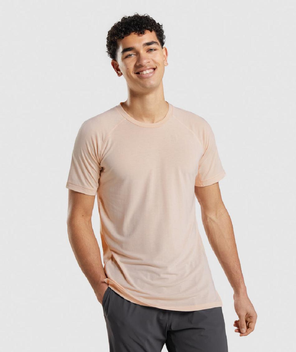 T Shirts Gymshark Studio Amplify ανδρικα μωβ ροζ | GR_ZI8619