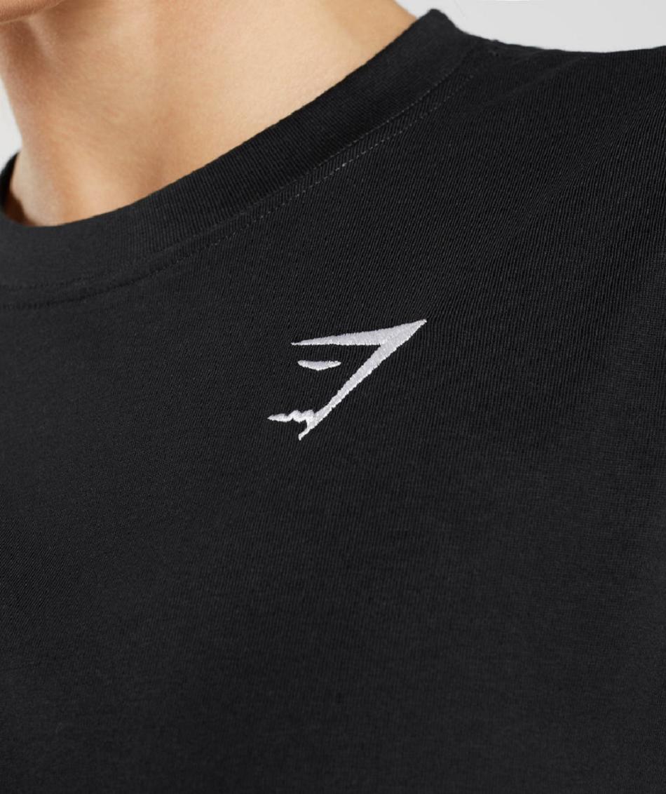 T Shirts Gymshark Training Oversized γυναικεια μαυρα | GR_IM3620
