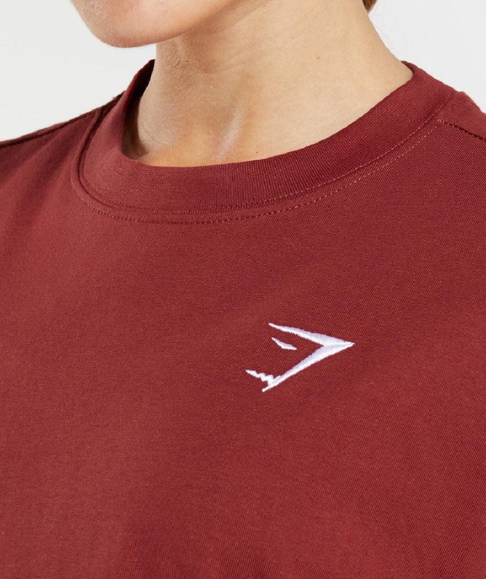 T Shirts Gymshark Training Oversized γυναικεια κοκκινα | GR_BO2186