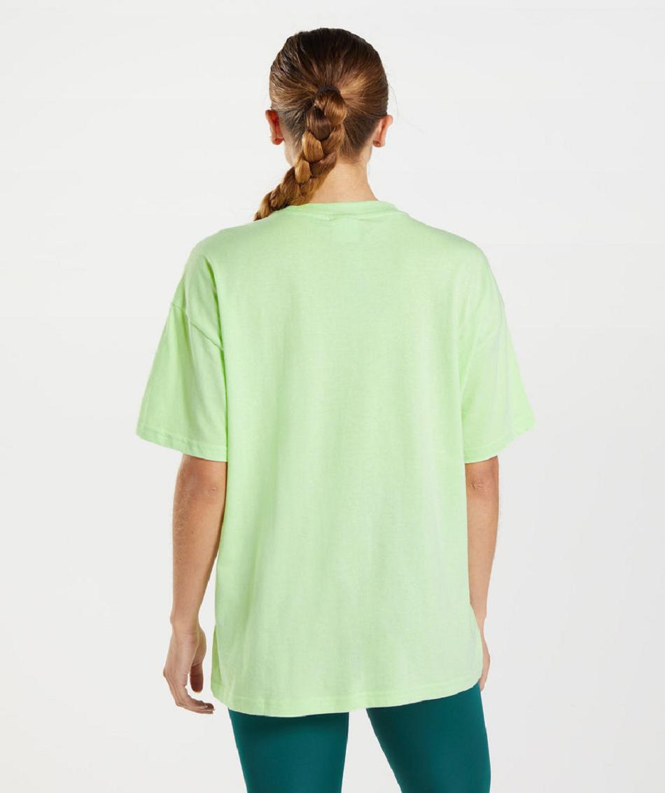 T Shirts Gymshark Training Oversized γυναικεια πρασινο | GR_YJ7576