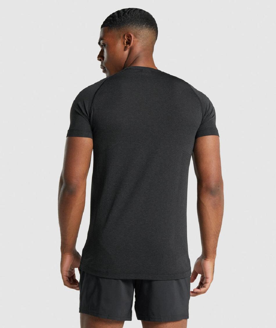 T Shirts Gymshark Vital Light Seamless ανδρικα μαυρα | GR_CR8839