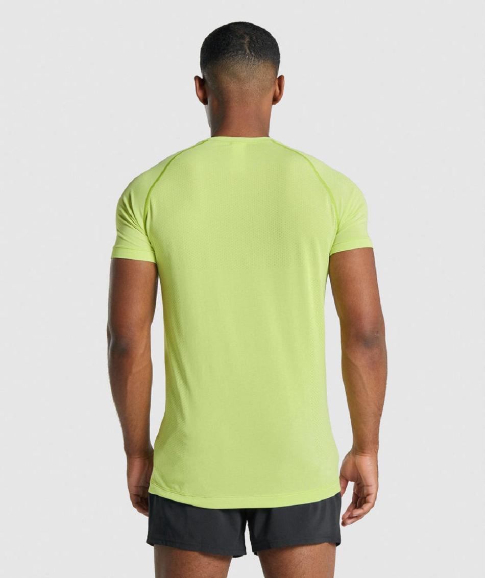 T Shirts Gymshark Vital Light Seamless ανδρικα κίτρινα | GR_N8146