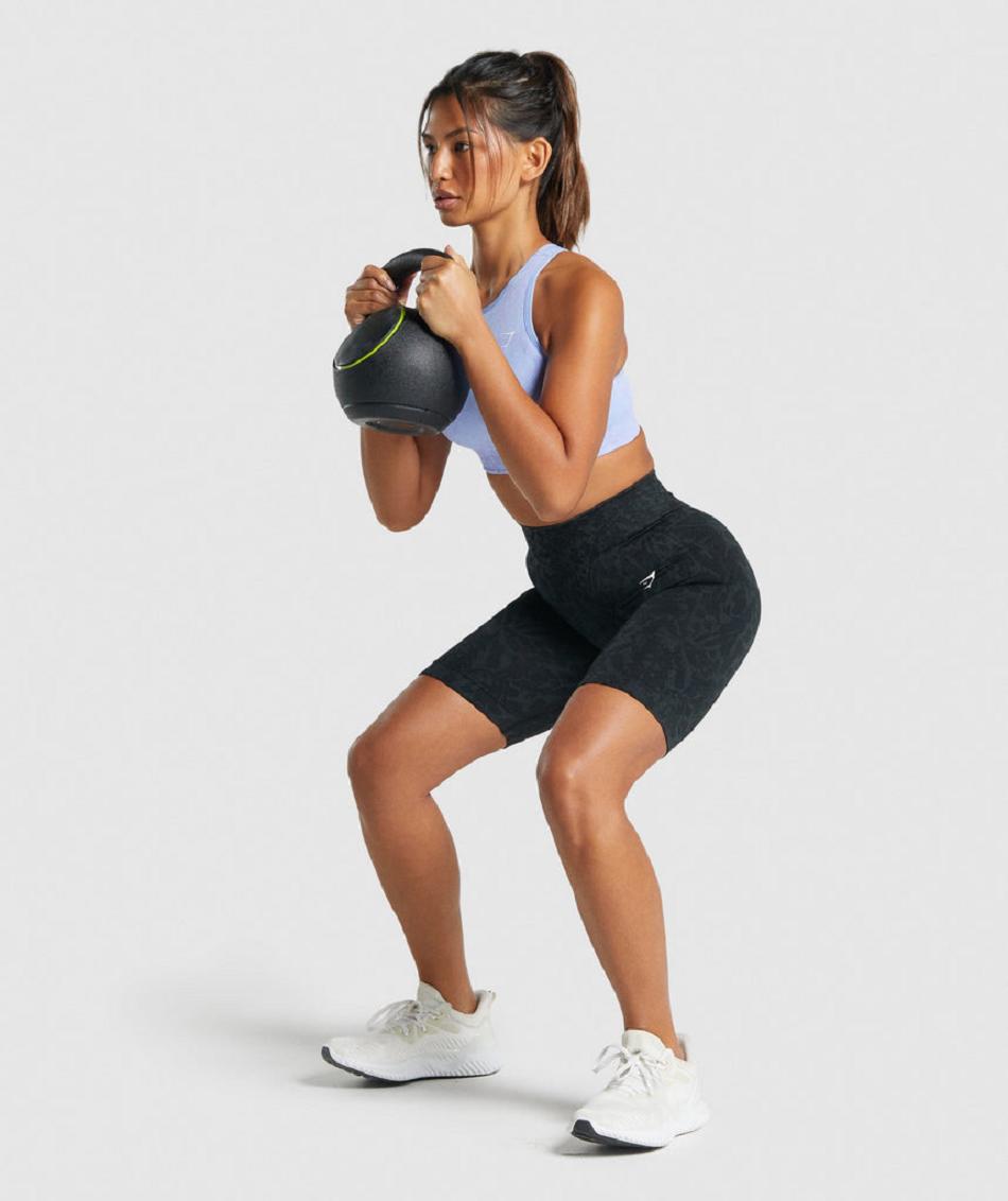 Σορτσ Gymshark Adapt Animal Seamless Cycling γυναικεια μαυρα | GR_SU1390